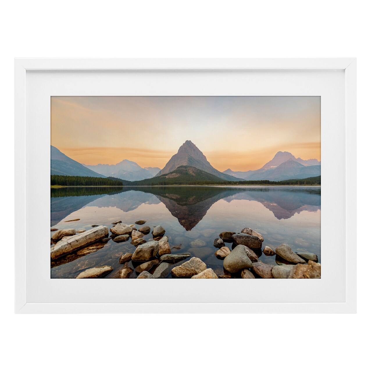Stupell Industries National Park Central Mountain Framed Print Under Glass, design by Jeff Poe Photography